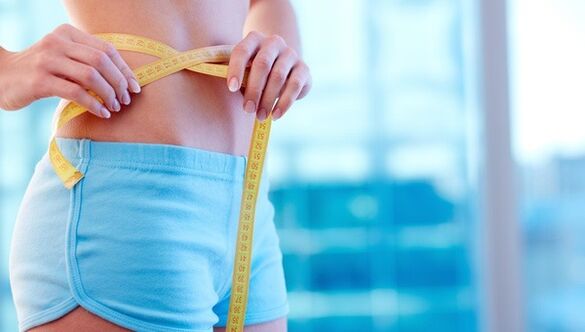 Measure waist circumference when losing weight