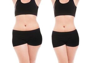 before and after workouts to lose both side and abdominal fat