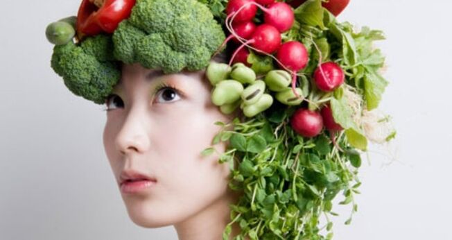 Vegetable and herbal products in the Japanese weight loss diet